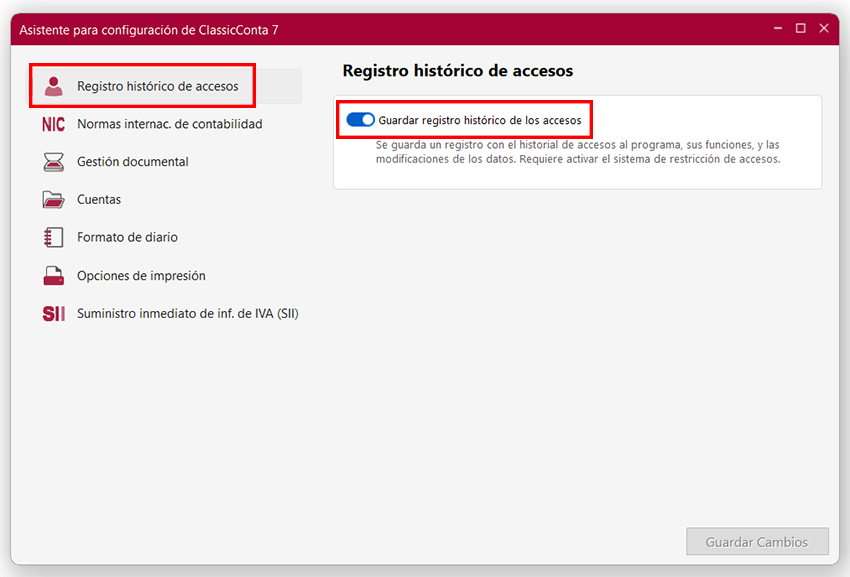 Ventana Asistente para configuración de ClassicConta 7 en ClassicConta 7.