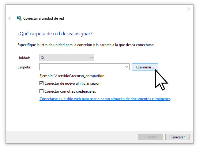 Conectar ClassicGes a unidad de red.