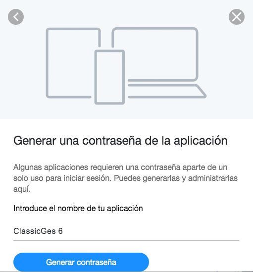 Generar la contraseña para una aplicación desde una cuenta de Yahoo.